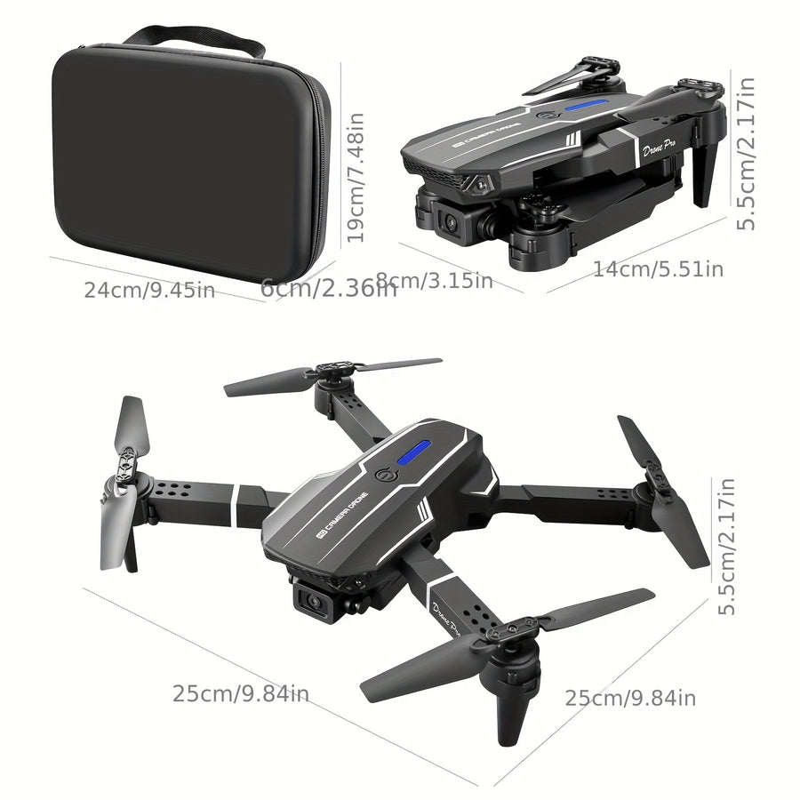 Novo drone UAV Quadcopter E88: câmeras HD duplas, retenção de altitude, operação com uma tecla, luzes LED, coisas baratas O item mais barato disponível Perfeito para iniciantes Presentes masculinos e coisas para adolesc