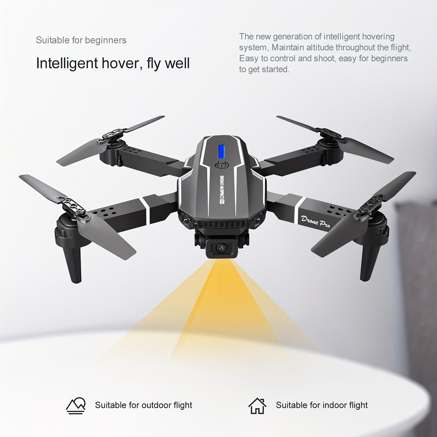 Novo drone UAV Quadcopter E88: câmeras HD duplas, retenção de altitude, operação com uma tecla, luzes LED, coisas baratas O item mais barato disponível Perfeito para iniciantes Presentes masculinos e coisas para adolesc