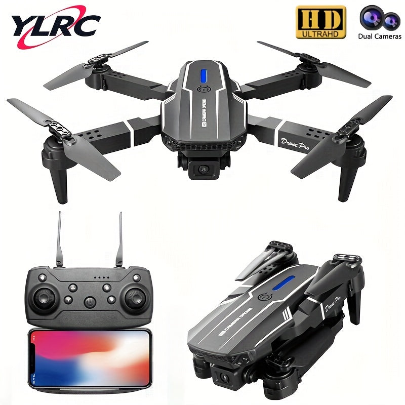 Novo drone UAV Quadcopter E88: câmeras HD duplas, retenção de altitude, operação com uma tecla, luzes LED, coisas baratas O item mais barato disponível Perfeito para iniciantes Presentes masculinos e coisas para adolesc